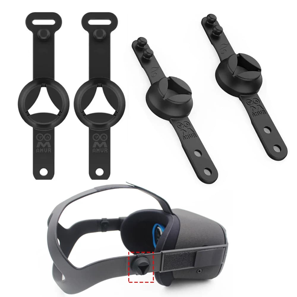 1 paio di supporti per auricolari in silicone per Oculus Quest 1 VR cuffie auricolari in-ear supporto per staffa di fissaggio accessori