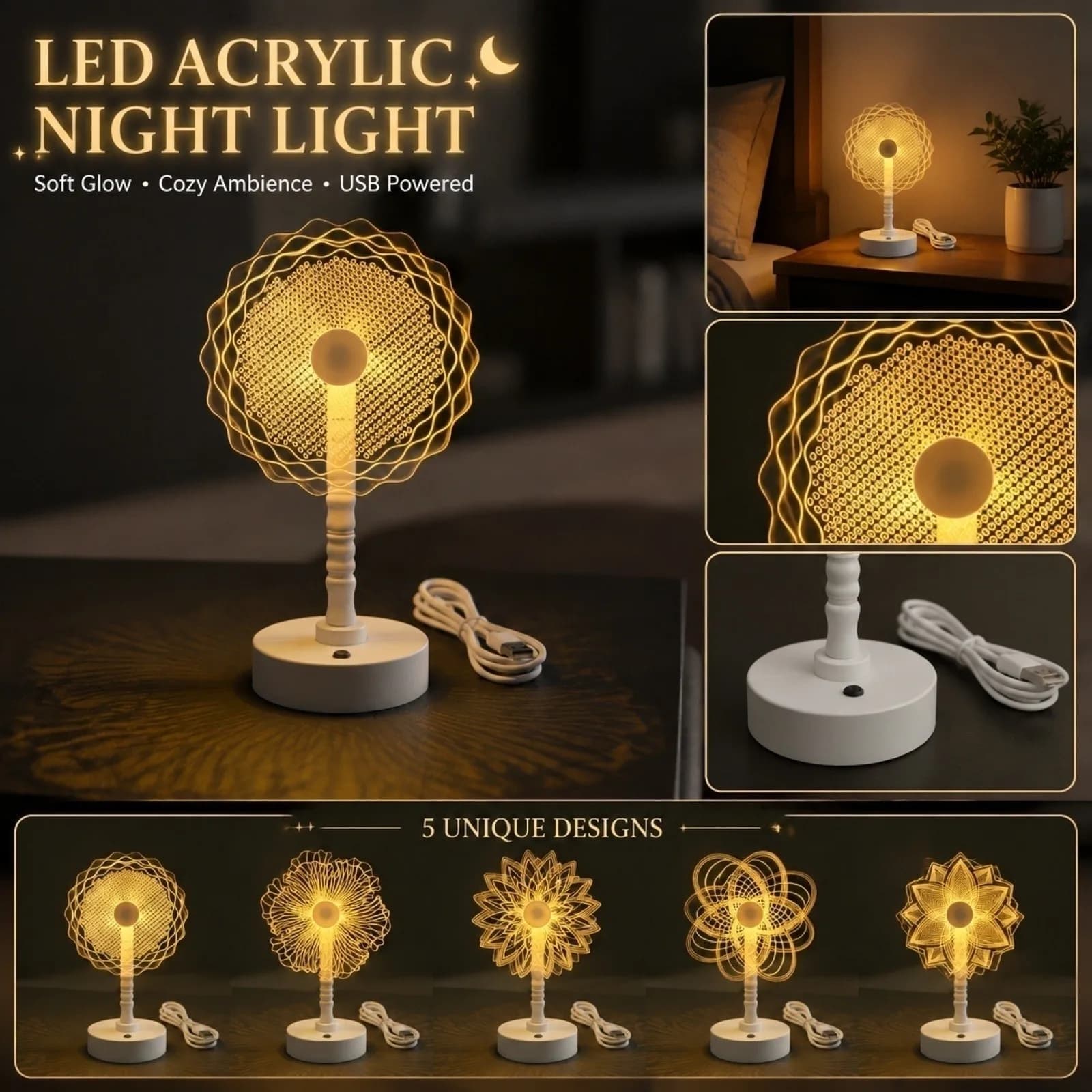 Table Lamp Retro Gold Acrylic Butterfly LED Desk Lamp Hotel Villa Art Decor LED Table Light Living Room Bedside LED Night Lights