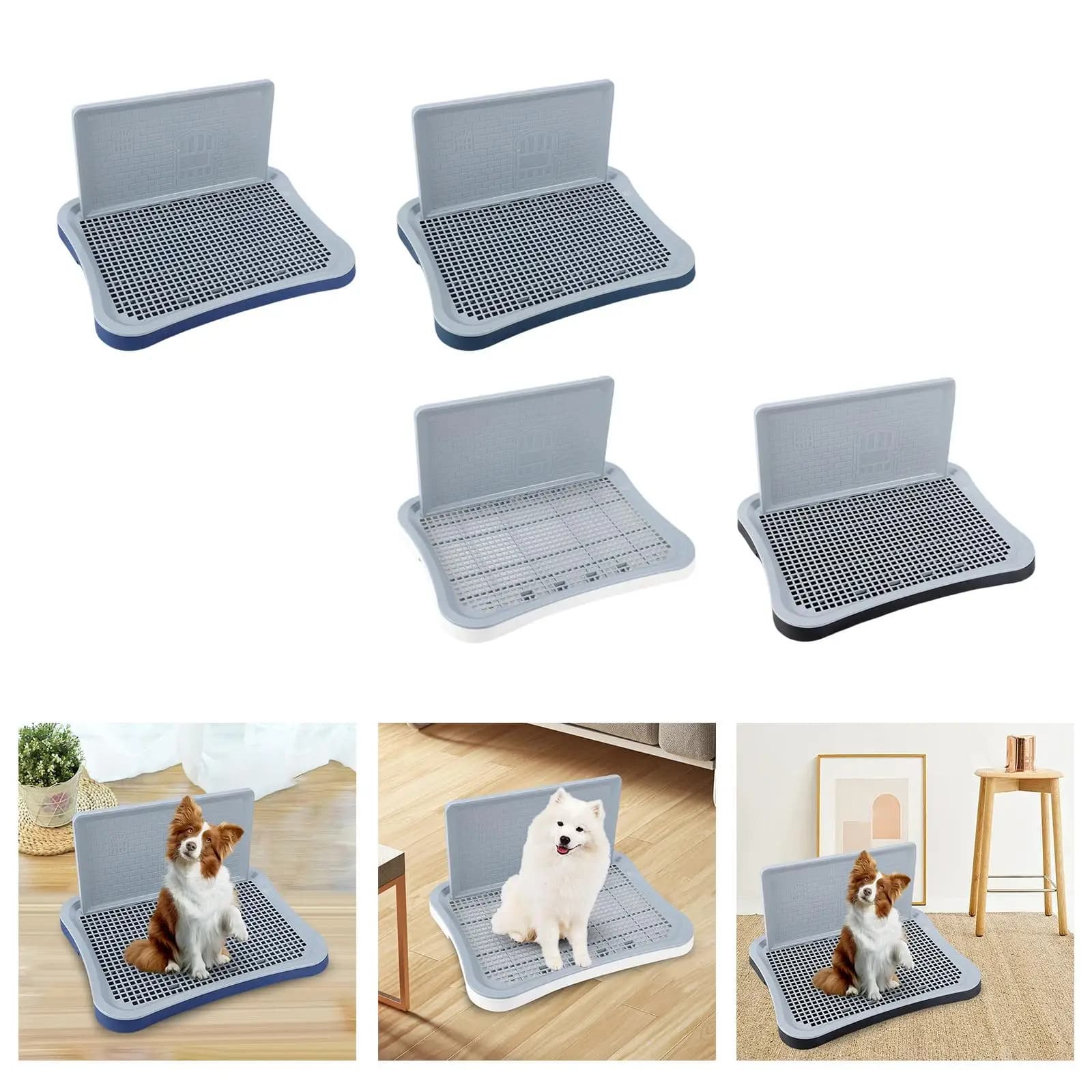 Accessori per Animali Domestici: Vassoio Igienico in Plastica per Cani con Protezione Anti-Schizzi, Lettiera per Gatti, Conigli e Furetti