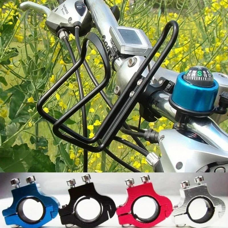 1pc universal motorcycle bike handlebar aluminum alloy beverage bag for beverage accessories silver black