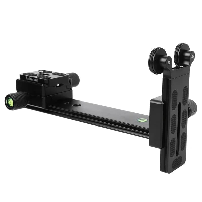 L-200 Staffa di supporto per teleobiettivo Supporto per supporto a fuoco lungo con filettatura da 1/4 e 3/8 pollici per testa a sfera per treppiede DSLR HCCY