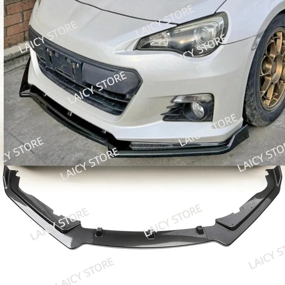LAICY For S-ubaru BRZ 2015-2017 Gloss Black Car Front Bumper Splitter Lip Chin Spoiler Diffuser Trim Body Kit Protector
