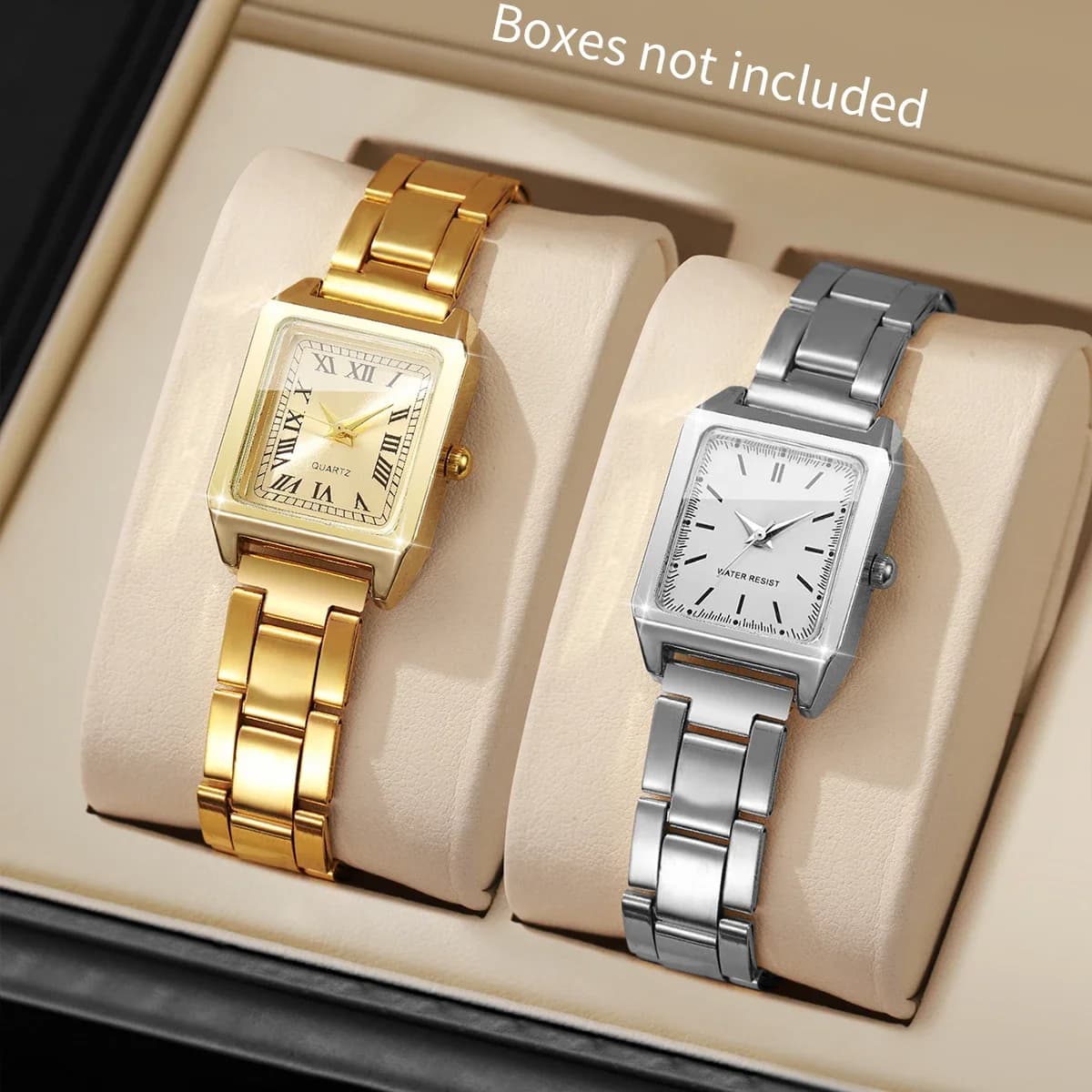 1/2 pcs fashion dial square watches women's quartz watch woman's quartz watch Reloj Mujer (without box)