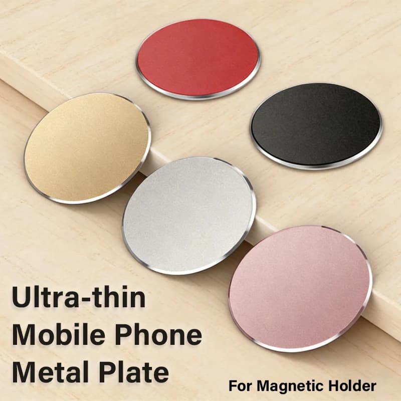 Mobile Phone Ultra-thin Metal Plate for Magsafe Iron Sheet Back Sticker for Magnetic Holder Patch for iPhone 17 16 15 Samsung