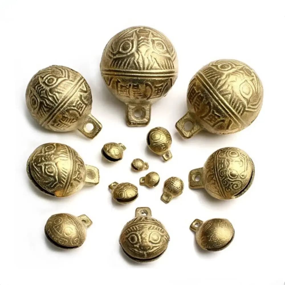 Nuovo collare per cani vintage campanelli campanelli in rame mini campanelli artigianali 11mm14mm18mm20mm53mm pendenti artigianali fai da te