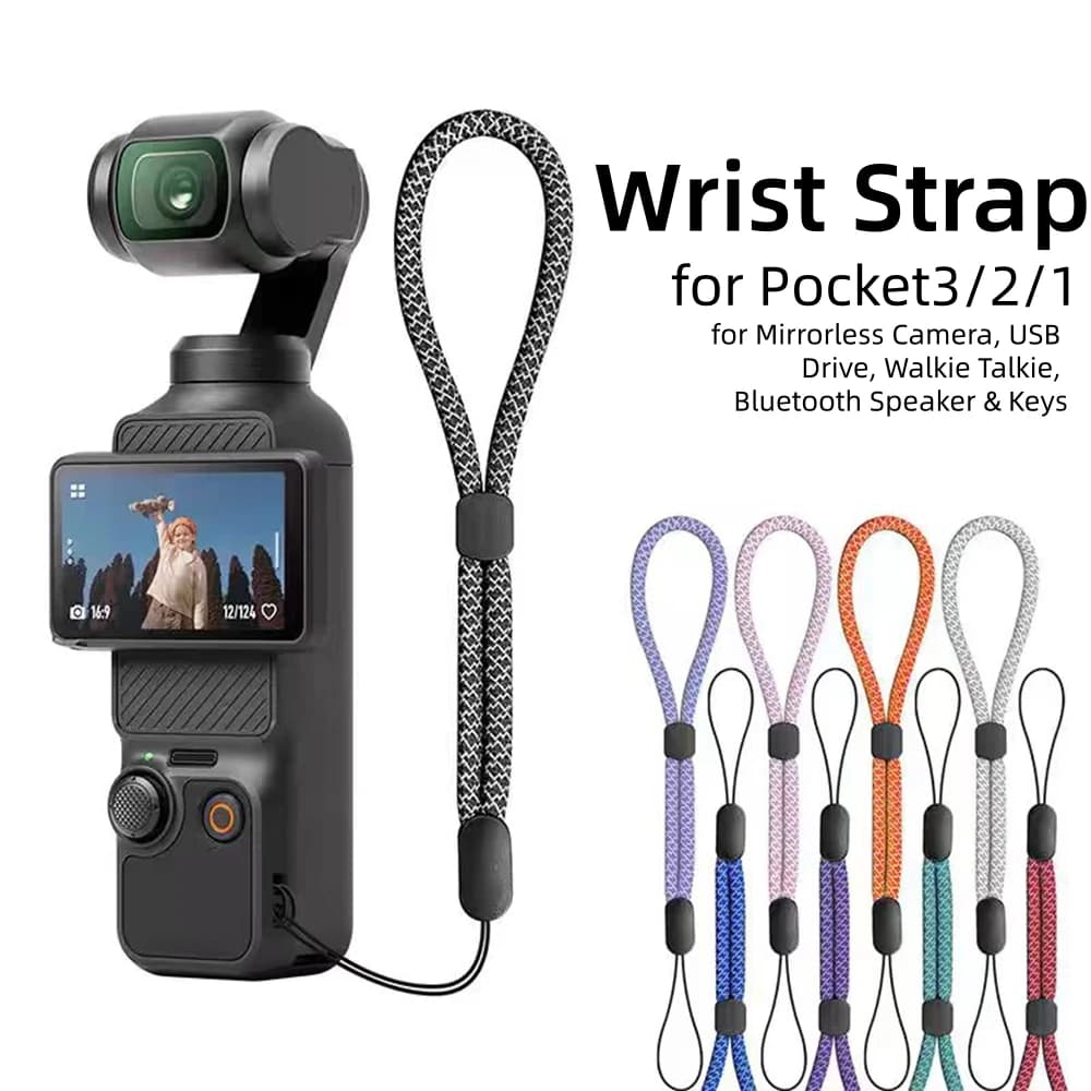 Universal Wrist Strap Hand Rope for DJI Pocket 3/2/1 Instax Mini Insta360 Go Gopro Polaroid CDD Ricoh GR Sony Camera Accessories