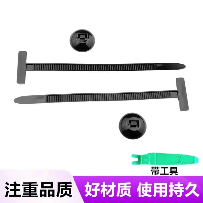 for Car Fender Special Cable Tie Nylon 5x90MM Black Retainer Piercing Nail Thickened and High Quality