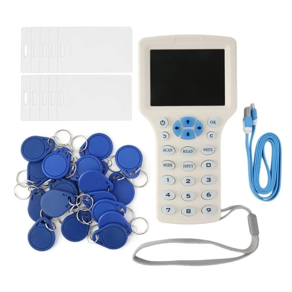 Modulo scrittore lettore NFC scheda RFID a 10 frequenze Copia M113.56MHZ programmatore duplicatore crittografato USB NFC UID Tag Key Card Hot