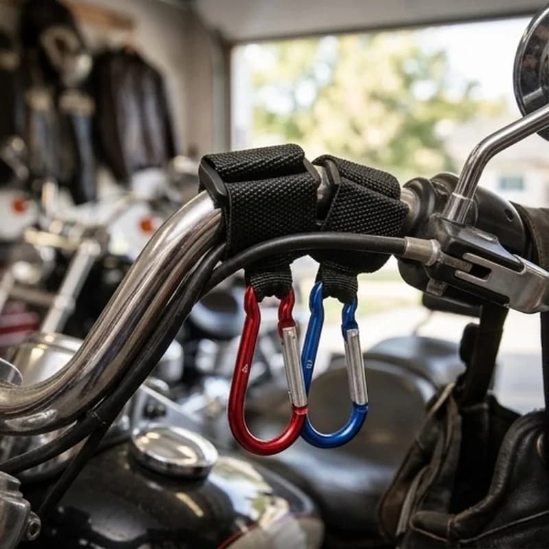 Gancio per Manubrio, Ganci di Bloccaggio per Casco, Accessori per Moto, Autocicli, Biciclette e Veicoli Elettrici
