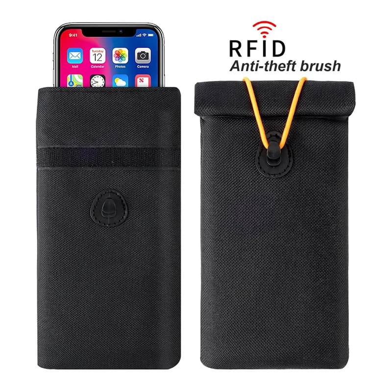 Nuova borsa Faraday Custodia protettiva per chiave per auto Borsa per blocco segnale per perdite di telefoni cellulari RFID Protezione della privacy delle informazioni RF