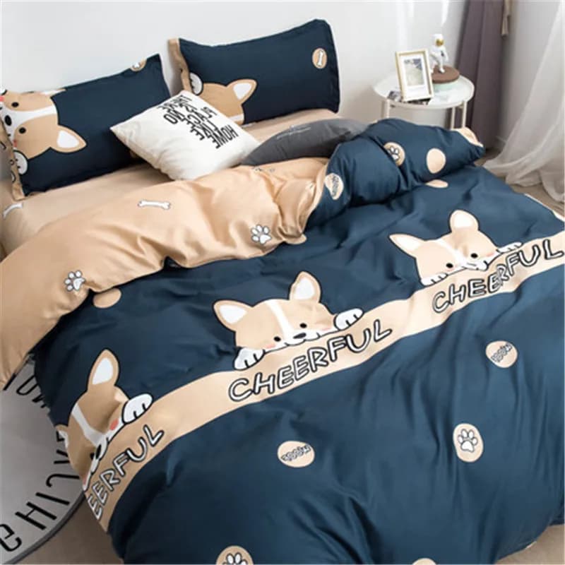 New Arrival 1pc Bedding cartoon animal flowers Duvet Cover Quilt Cover Double sided Bed Linings Bedclothes (no pillowcase sheet)