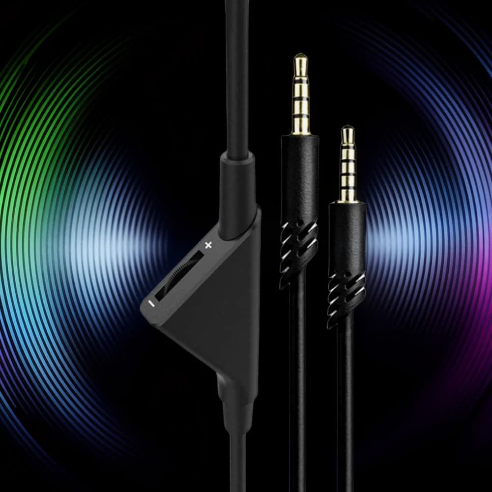 Replacement cable from 2.0 m/6,5 feet with 3.5 mm jack headphone cable, Astro A10 A30 A40 A50 headphone cable