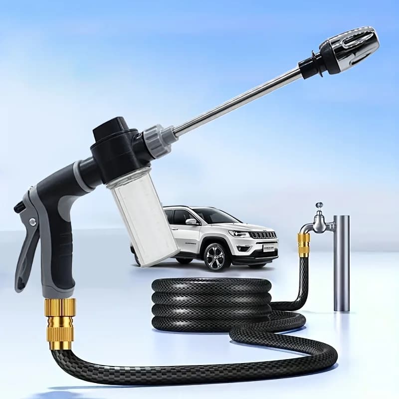 High Pressure Car Washing Water Gun, Outdoor Motorhome Cleaning, Foam kettle Cleaning, Garden Water Pipe Nozzle, Garden Shower,