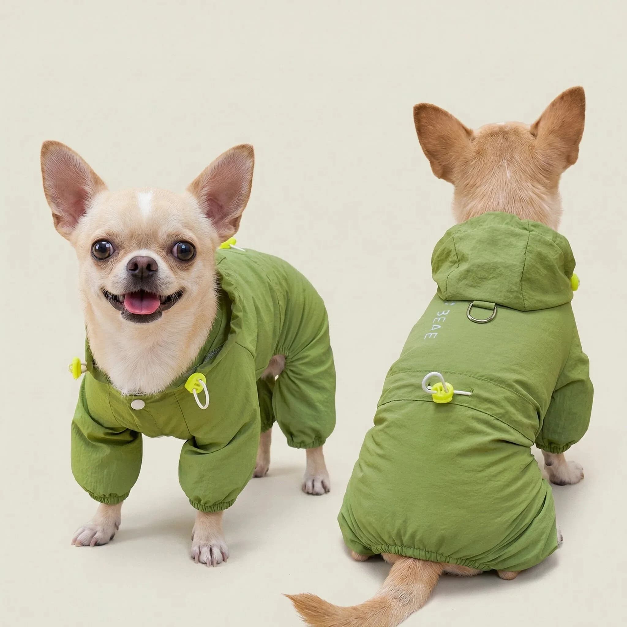 Windproof Dirt Resistant Dog Bodysuit, Lightweight Outdoor Protective Romper for Puppy Small Dogs, All-Season Comfort Jumpsuit,