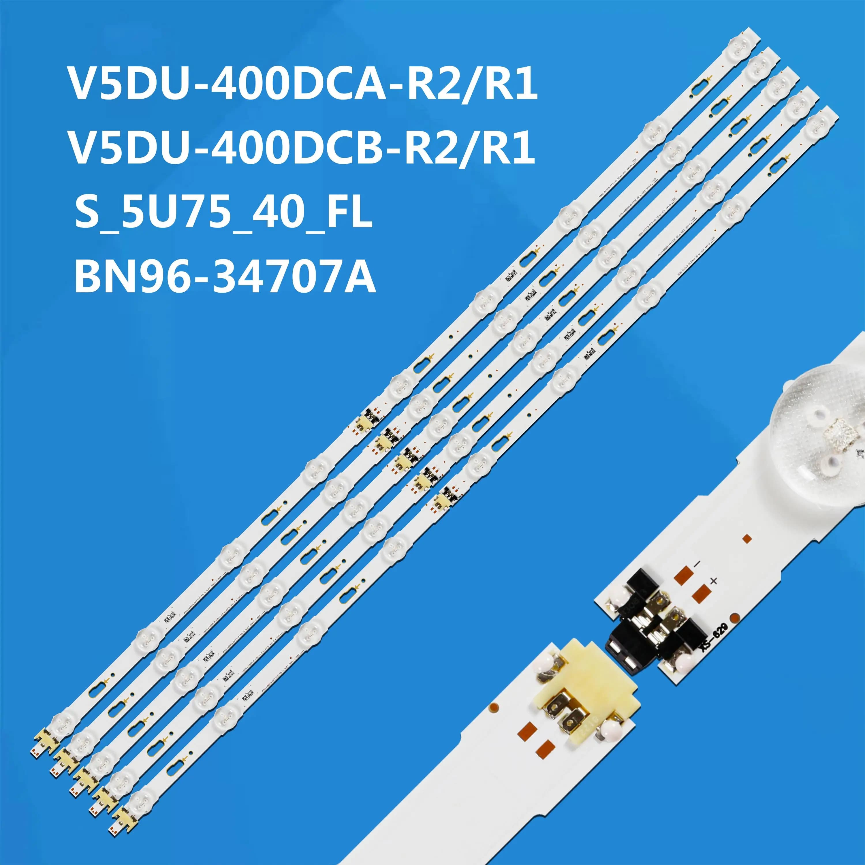 New 10 PCS/set LED backlight strip V5DU-400DCA-R1 V5DU-400DCB-R1 S_5u75_40_FL_R05 L04 for samsung UN40JU6700 BN96-34792A 34791A