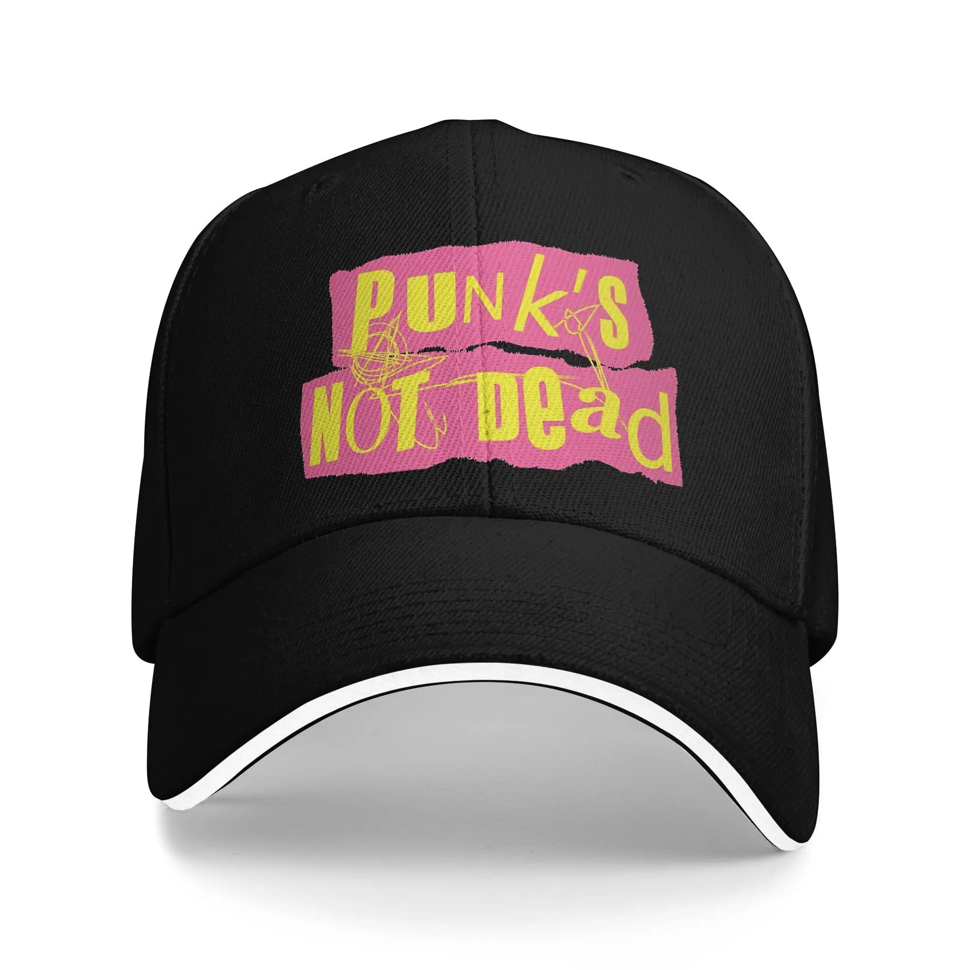 Punk Not Dead Baseball Cap Outdoor Sports Sun Trucker Hat Men Women Casual Print Baseball Caps