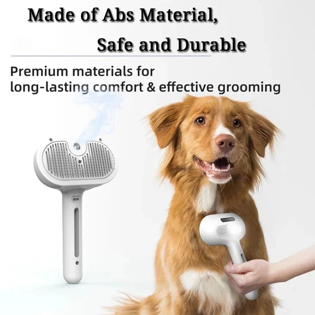 Spazzola per toelettatura per cani con spray a vapore Spazzola per vapore unica per cani Spazzola per toelettatura di lusso Spazzola per vapore per cani C