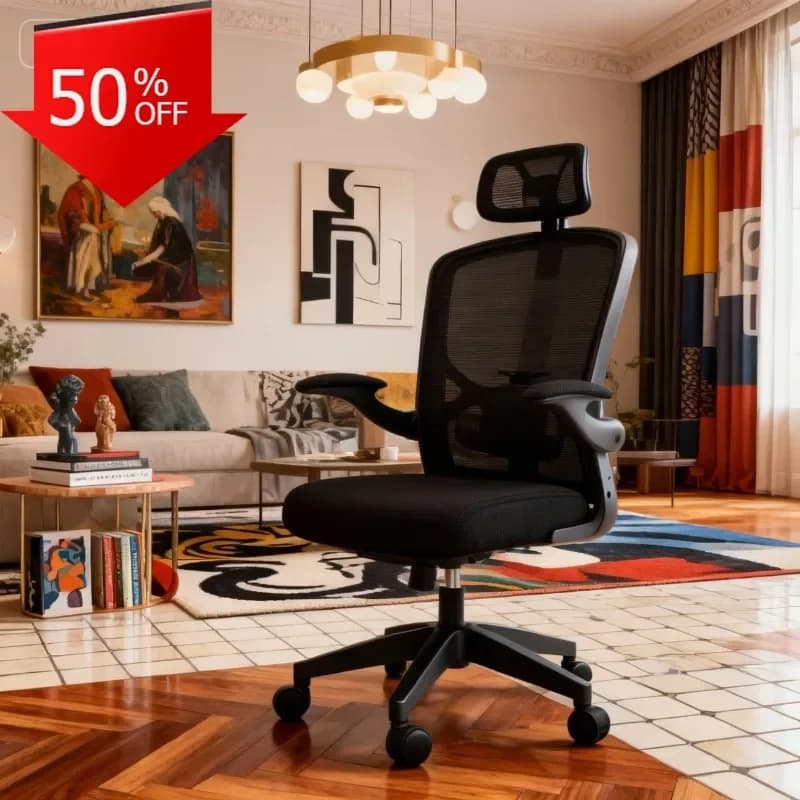 Sedia Ergonomica da Ufficio in Offerta, Poltrona Gaming Economica, Sedia da Gioco Regolabile in Altezza, Design Compatto