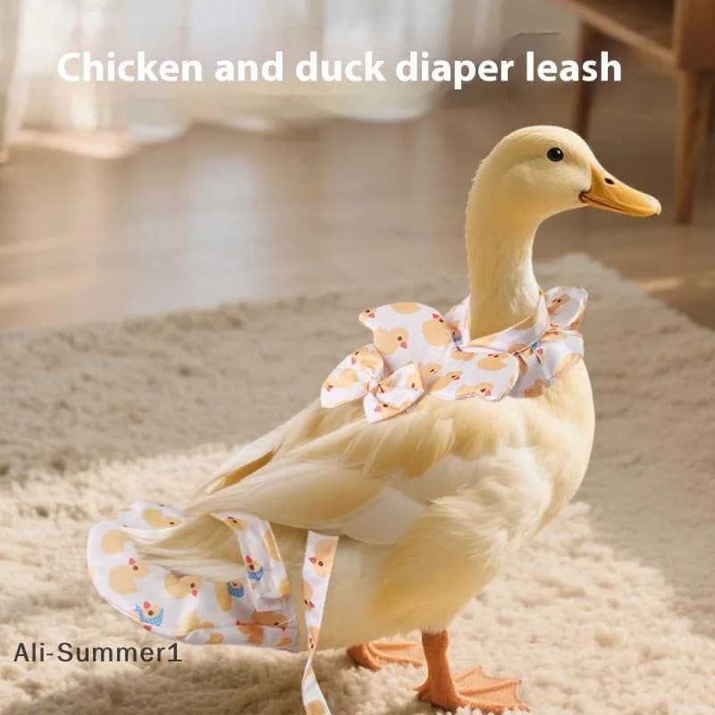 Cute Cartoon Adjustable Pet Goose Chicken Duck Diapers Kawaii Traction Chest Strap Rope Goose Breast Strap Outdoor Pet Supplies