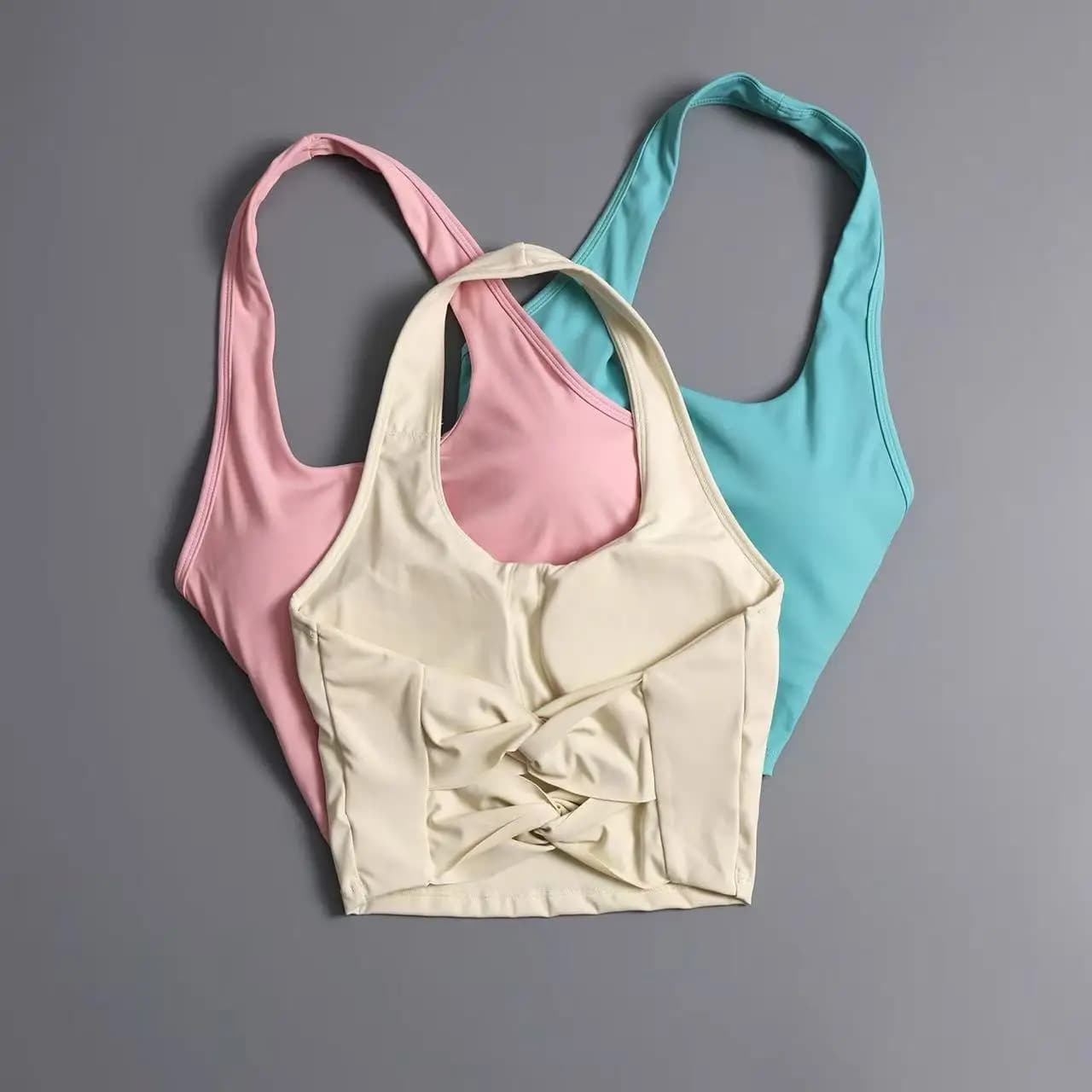 Sexy sports vest with American neckline for women's shockproof racing beauty back professional training bra for pilates fitness underwear yoga