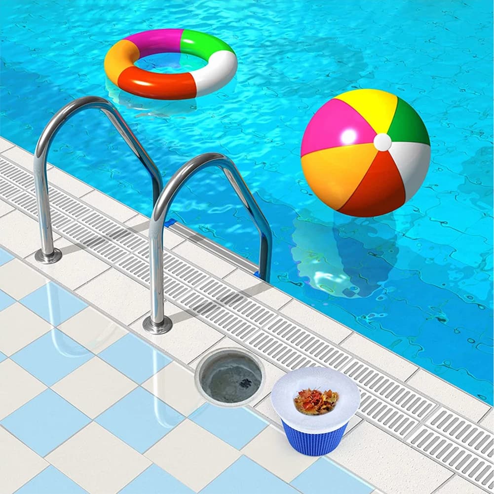 20-50PCS Piscina Skimmer Calzini Pulitore Maglia di Nylon Piscina Skimmer Detriti Foglie Catcher per Piscine Interrate Piscina Skimmer Storage