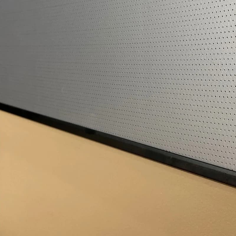 Schermo per Proiettore MIVISION ALR Perforato Acusticamente Trasparente con Cornice Fissa Stretta per HDTV Audio 4K/8K Formato 16:9