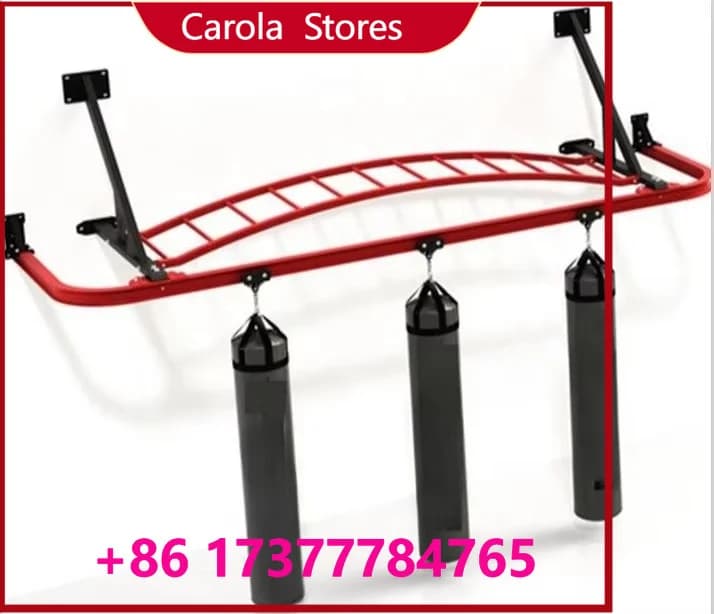 Commercial Grade 5×12FT Punching Bag Mounting Rack Mobile Trolley Frame for Multiple Boxing Bags Placement