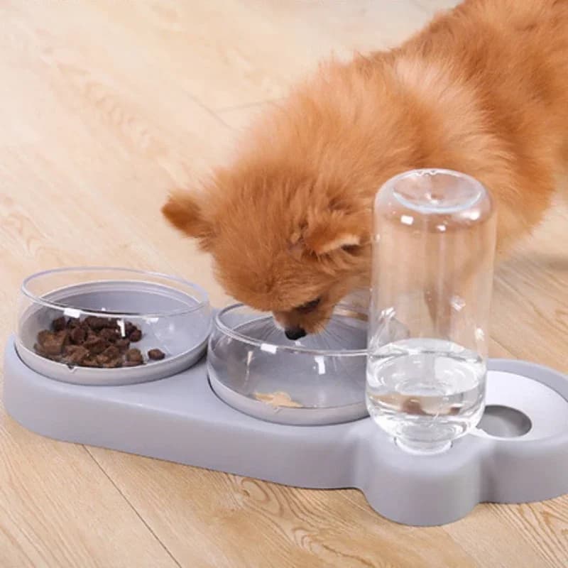Acqua potabile Alimentazione Ciotola tre in uno Utensili alimentari multifunzionali Forniture per animali Bevitore automatico Ciotola per cani Ciotola per gatti