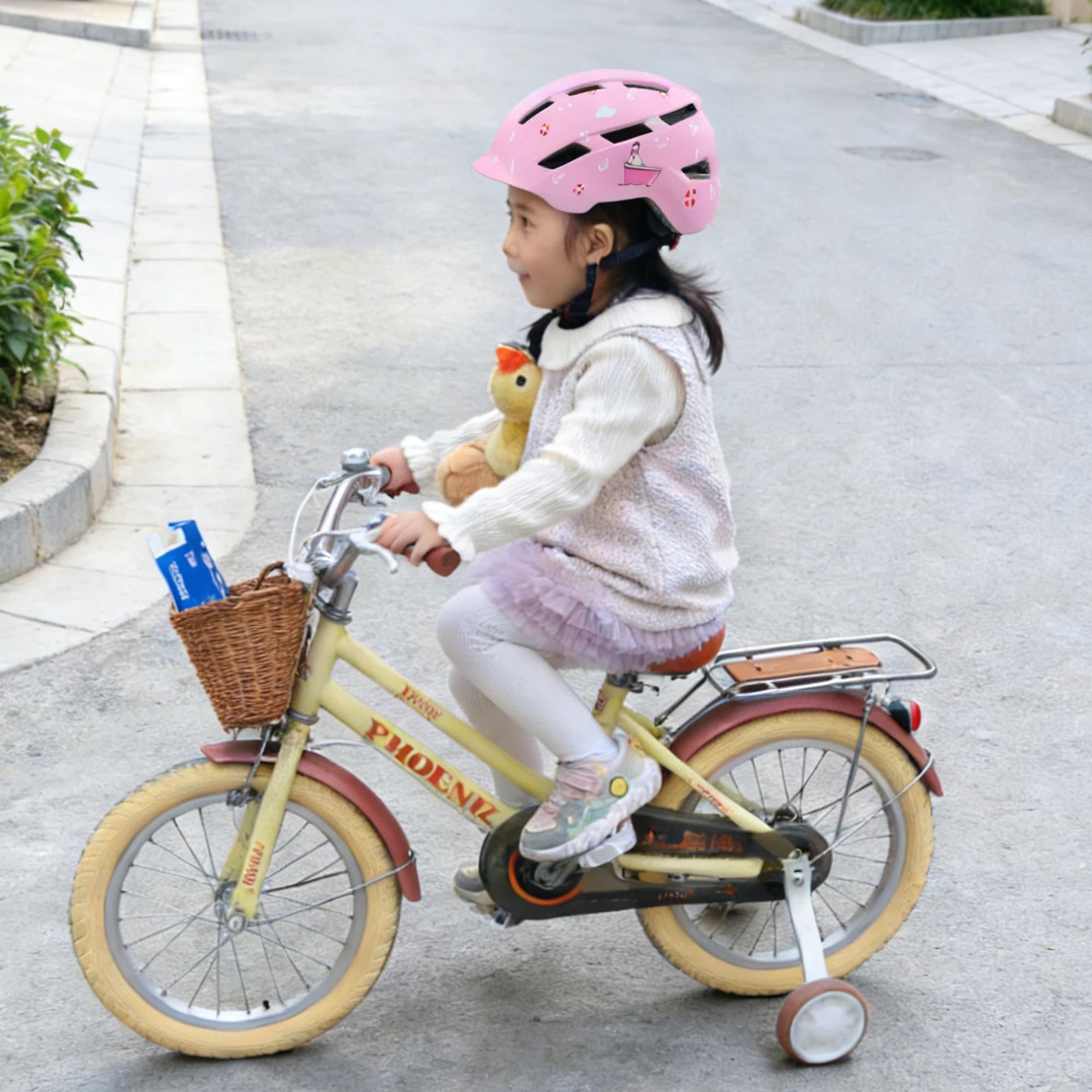 Casco per Bambini per Bicicletta, Protezione per Ciclismo, Sport all'Aperto, MTB, Bici Senza Pedali, Pattinaggio