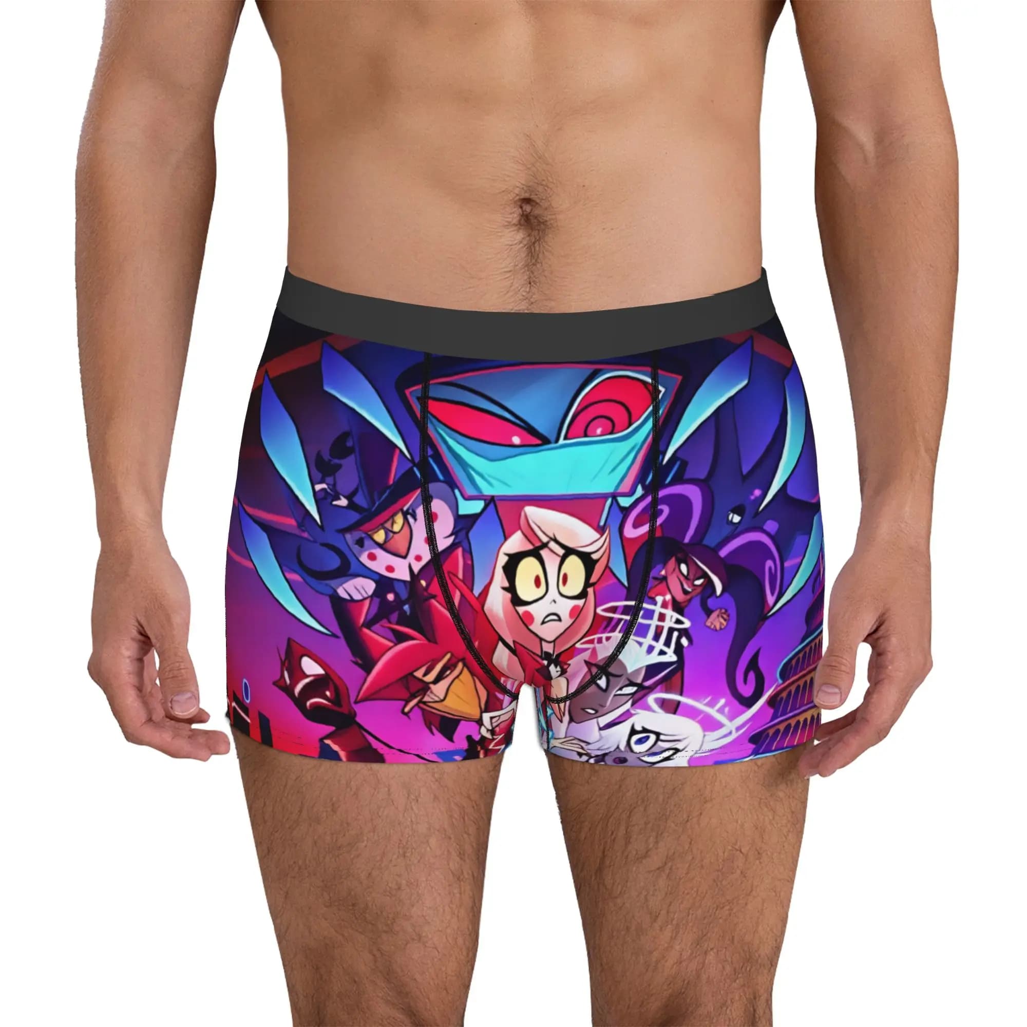 Vox Hazbin Hotels Charlie Morningstar Boxers Shorts Men's Vaggie Emily Alastor Briefs Underwear Novelty Underpants
