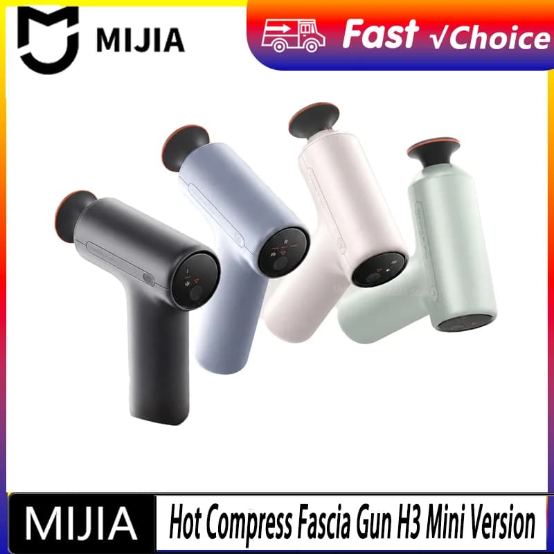NEW MIJIA Hot Compress Fascia Gun H3 Mini 12kg Strong Thrust Sports Fitness Muscle Deep Massage 440g Portable Massager -CN