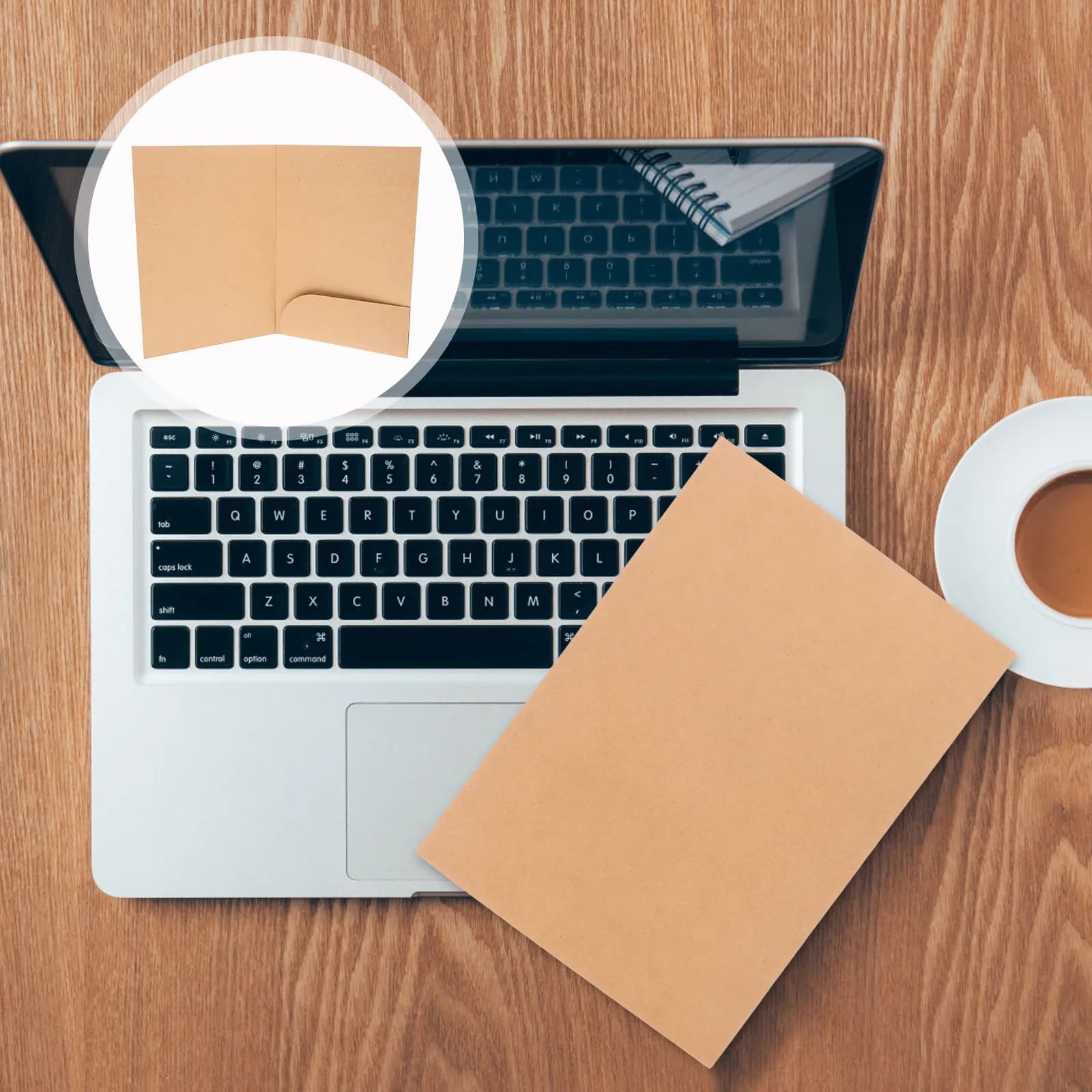 10 Pezzi Cartelle Portadocumenti in Carta Kraft, Design Semplice, Organizzatore per Documenti con Singola Fessura per File A4, Uso Ufficio, Scuola, Casa