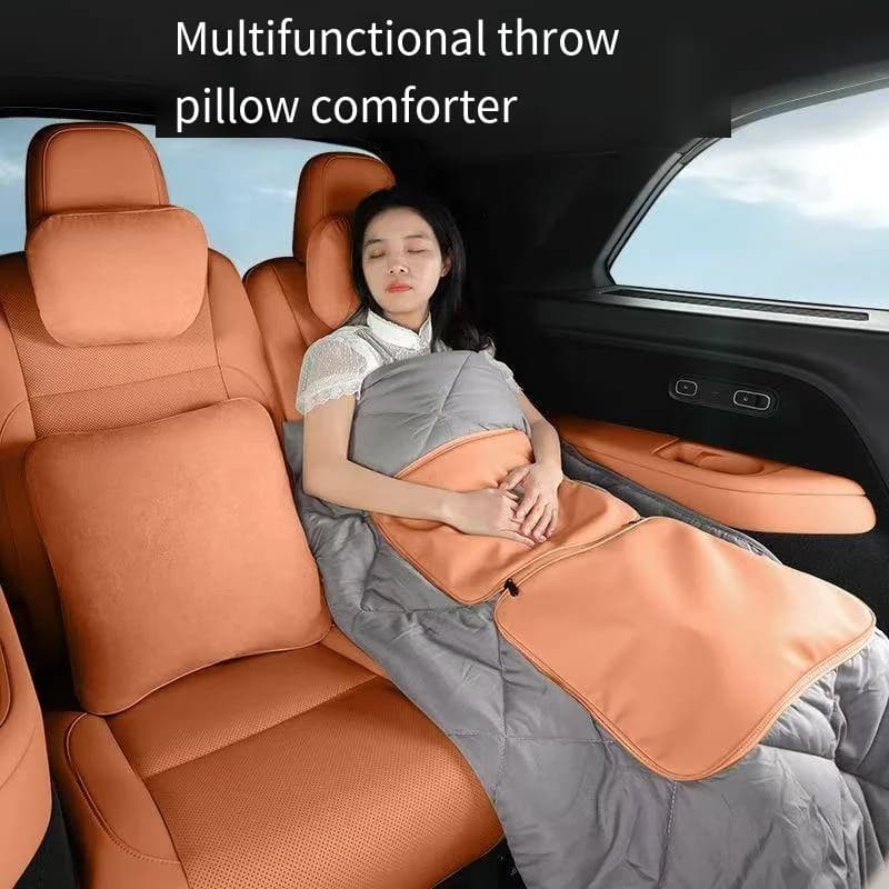 Trapunta per cuscino per auto 2 in 1 per Lixiang L6 L7 L8 L9 MEGA ONE Coperta per cuscino multifunzionale Nappa Trapunta a doppio scopo Cuscino lombare