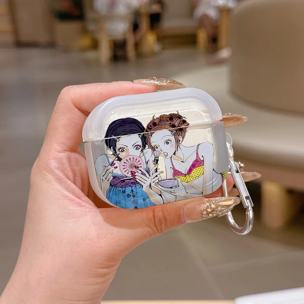 Anime N-NANA Translucent Silicone Case for Airpods 4 3 Pro 2 1 Wireless earphone Headphone Pro2 Protective Covers