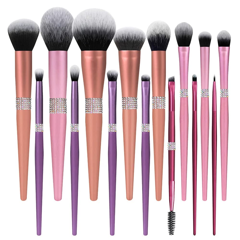 Biyouyi New 15 Bright Queen Series High-grade Dumb Gold Color Series makeup brushes & tools Brush Set