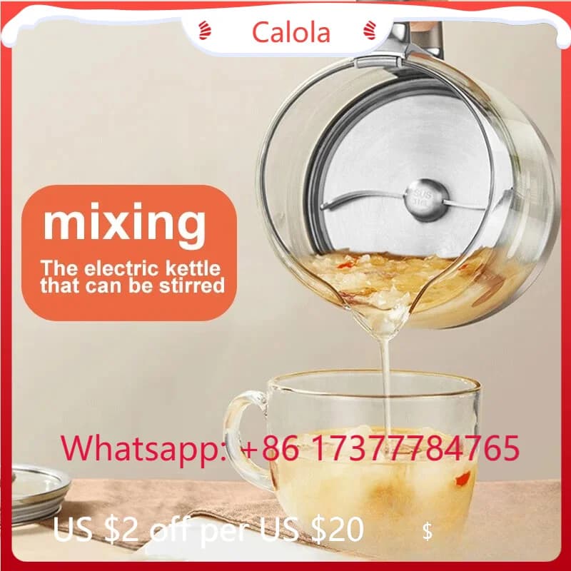 Bollitore Multifunzione per la Salute, Gadget da Cucina Ideale per l'Uso Quotidiano con Regolazione Precisa della Temperatura