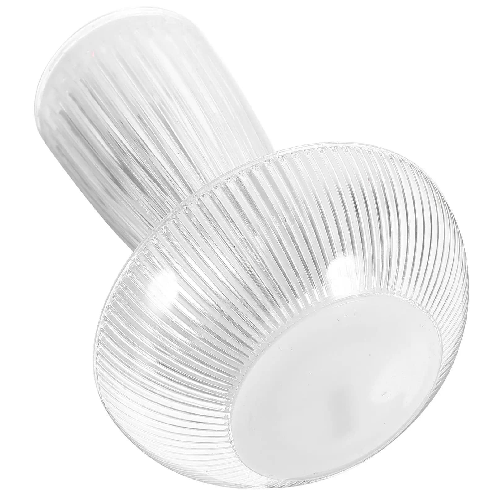 Lampada da Notte in Vetro Trasparente Estetica, Design a Fungo o Medusa, Luce Calda e Soffusa per Camera da Letto, Comodino, Scrivania, Piccoli Spazi