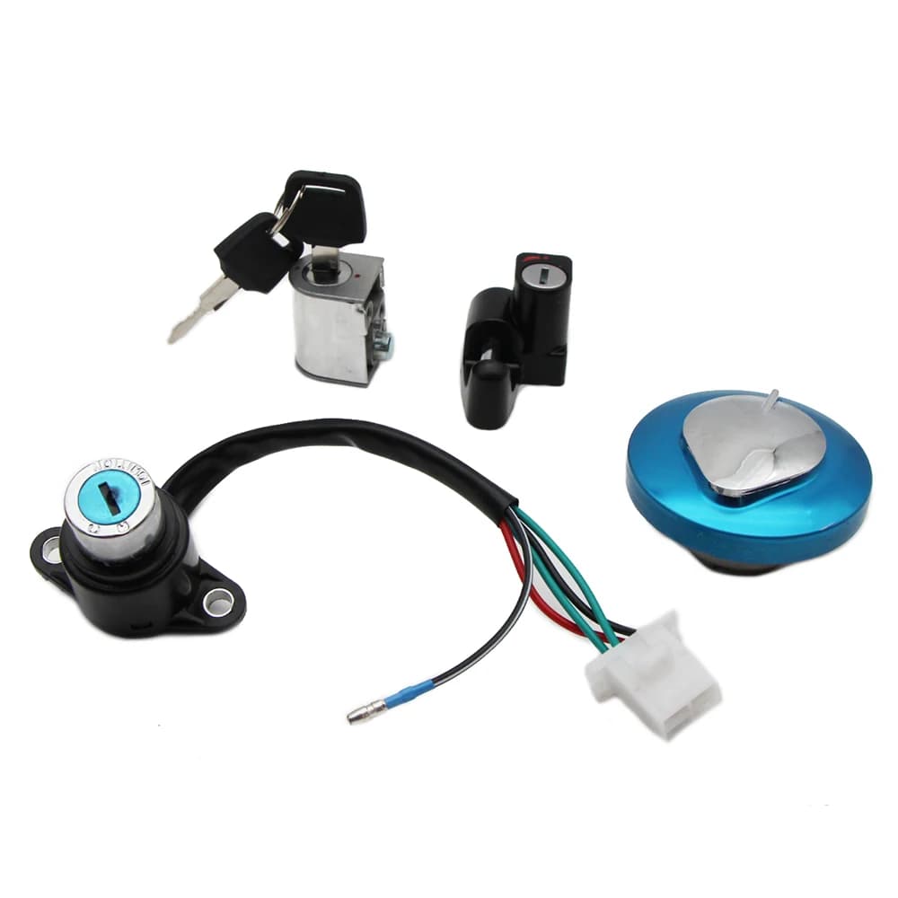 Tappo Serbatoio Carburante Moto, Interruttore Accensione, Blocco Casco Sterzo per Honda CMX250 REBEL 1985-2014 CA125 1995-1999