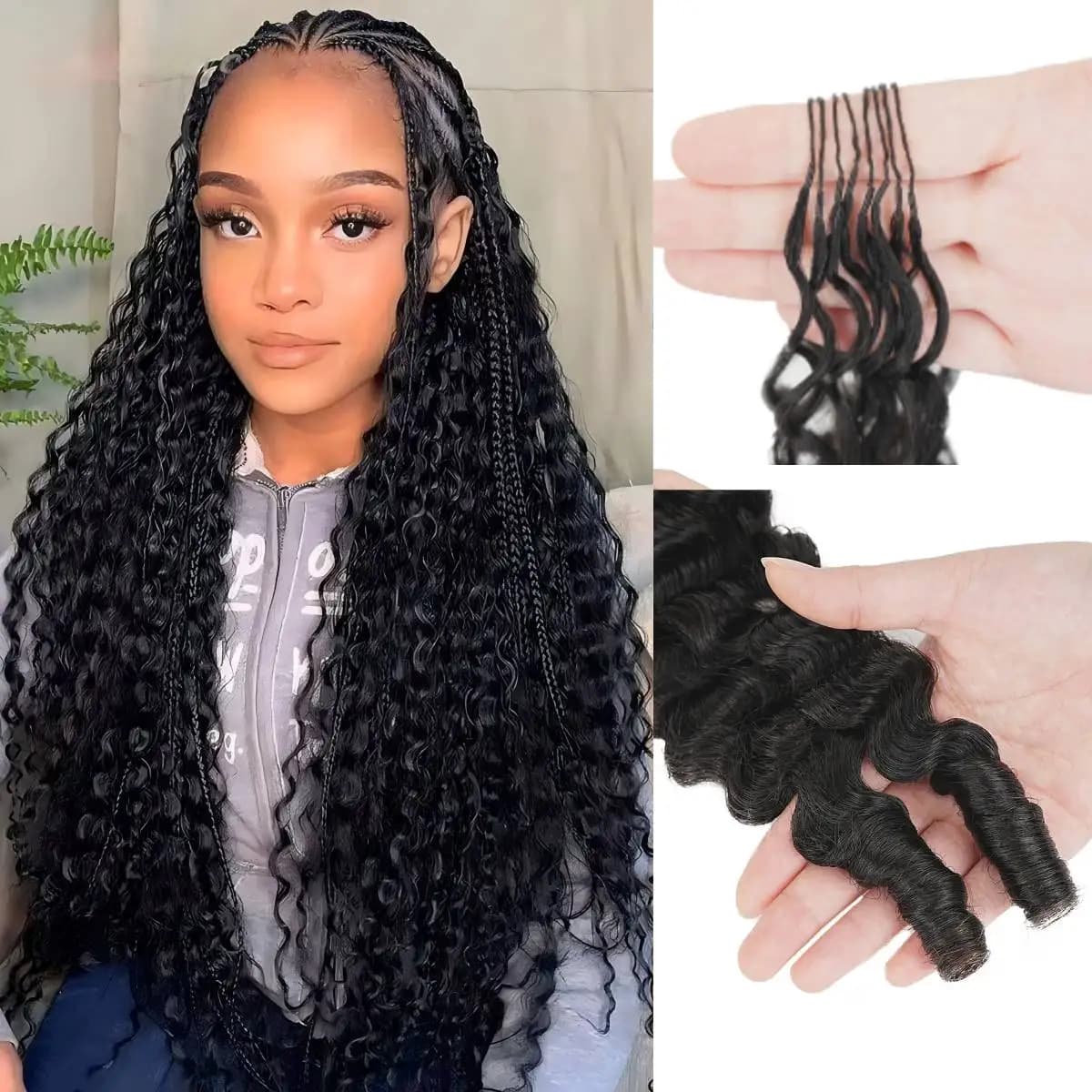 Extension for birman crochet curly hair, without knots, pre-separated, light, reusable, Brazilian style