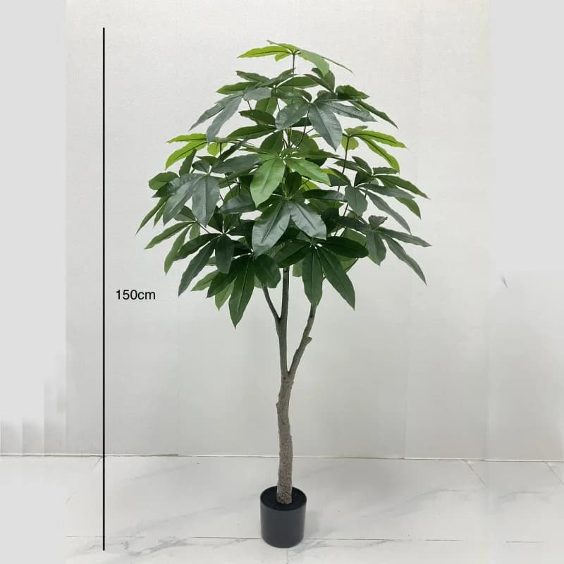 Simulated Tree of Fortune Fake Tree Decoration Green Plants Living room in plastic floor pot Interior decoration Falsa
