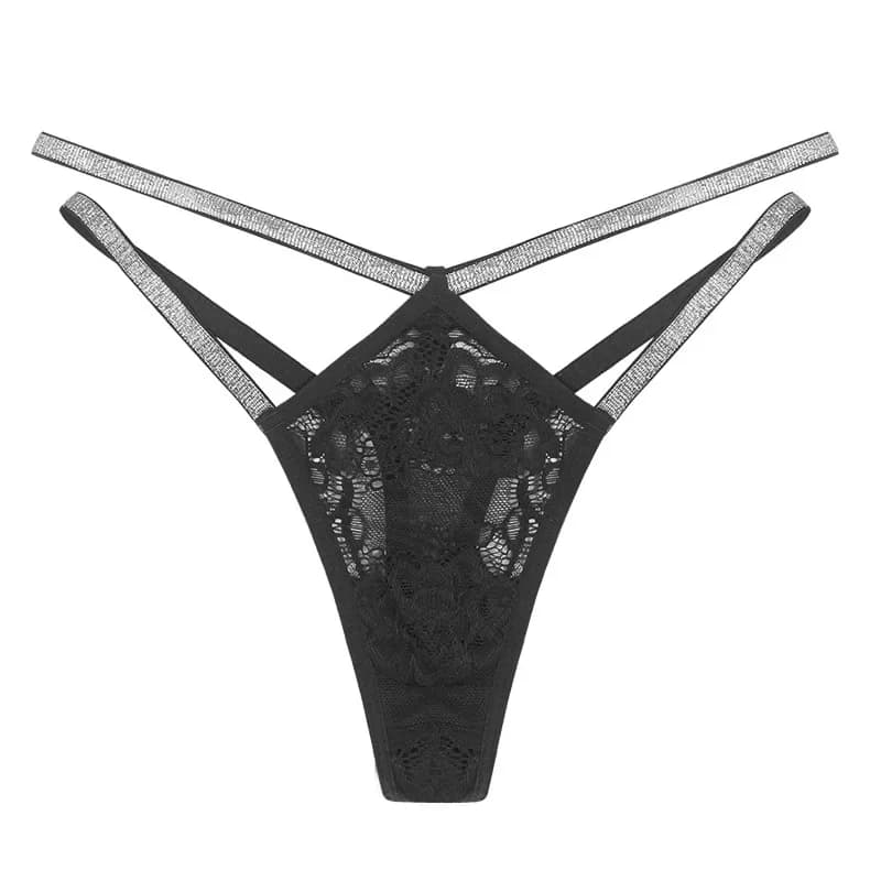 Sexy Panties Women Double Thin Belt High Waist Thong One Piece Trace Underwear Thongs Women Sexy Panties Women