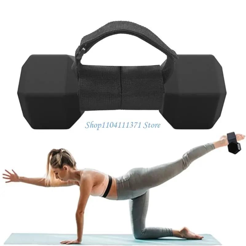 P9FC 2 Pcs Nylon Dumbbell Ankle Straps Tibialis Trainer Foot Strap Easy to Use