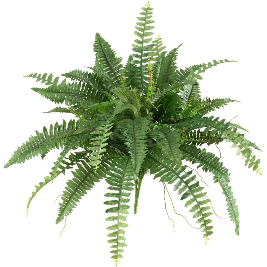 40" Boston Fern Artificial Plant Set of 2 Green
