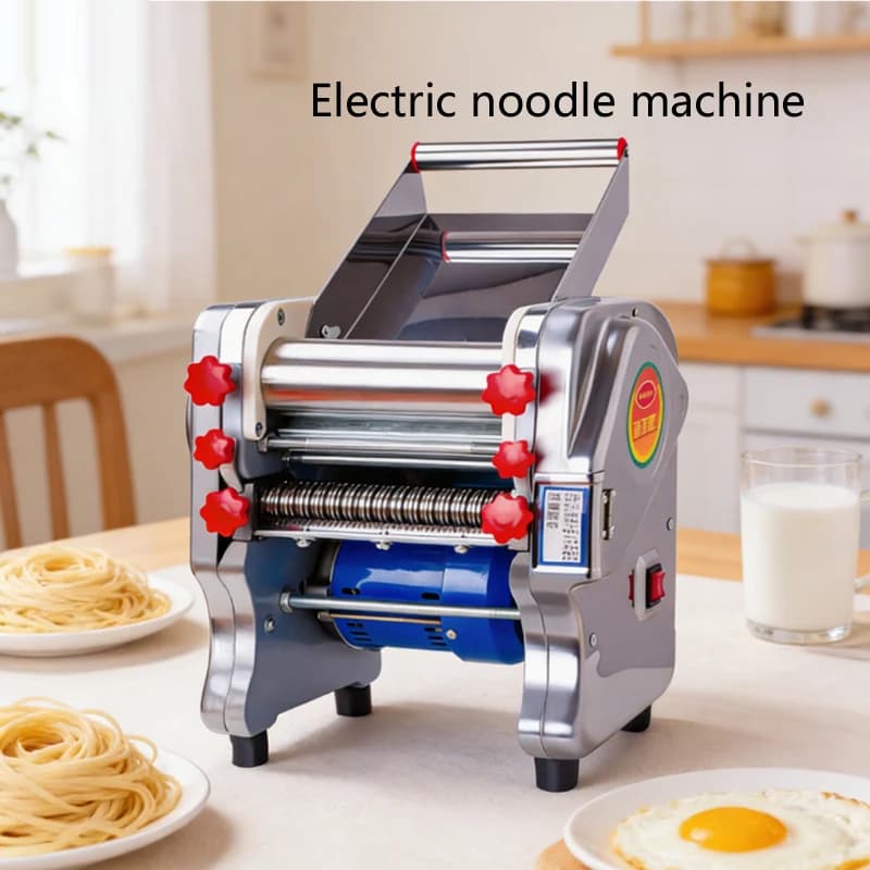 Macchina Elettrica Automatica per Pasta con Doppia Lama, Pressa per Noodle