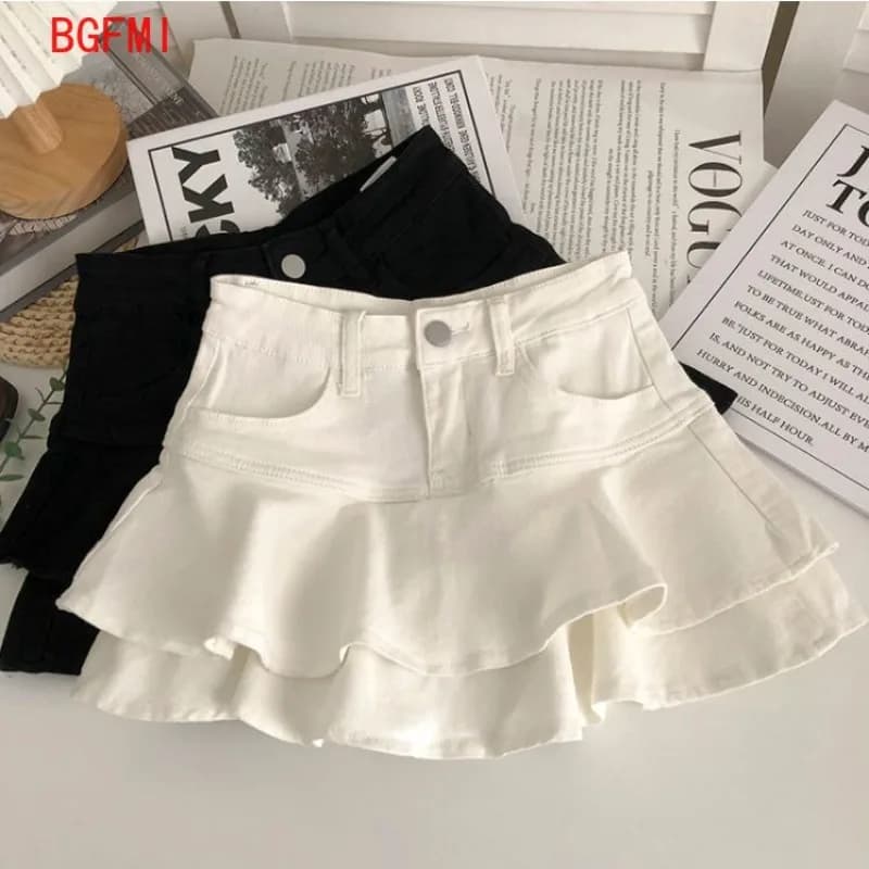 Primavera Estate Nuovo Adolescente Per Bambini Pantaloni Corti Per Bambini Gonna Moda Volant Bordo Torta Gonna Ragazza Adolescente Mini Culottes Abbigliamento Per Bambini