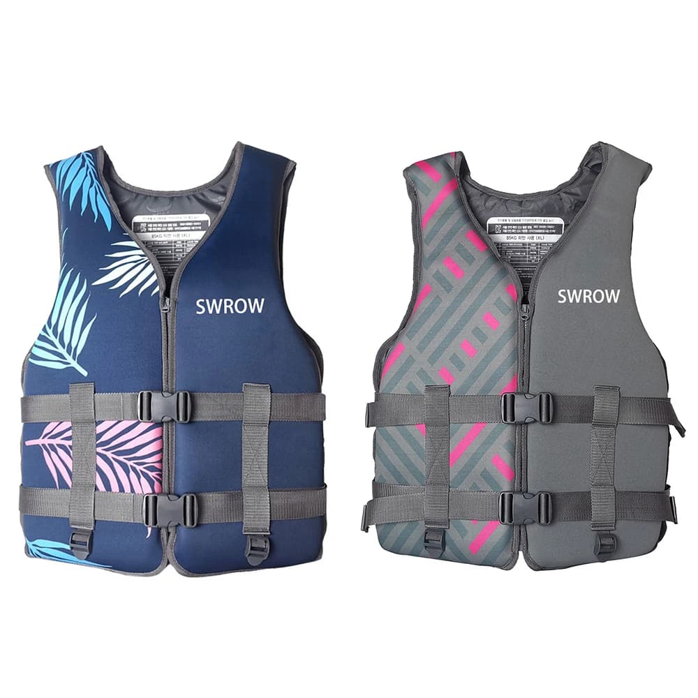 Giubbotto di salvataggio in neoprene per rafting all'aperto per bambini e adulti, nuoto, snorkeling, pesca, kayak, tuta da barca