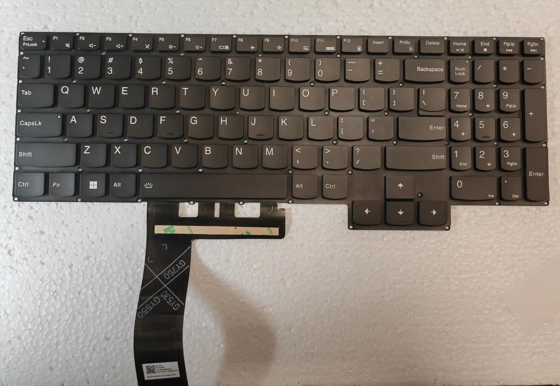 For Lenovo Gaming 3-15ARH05 3-15IMH05 3-15ACH05 GY530 GY550 GY570 US Keyboard white backlit