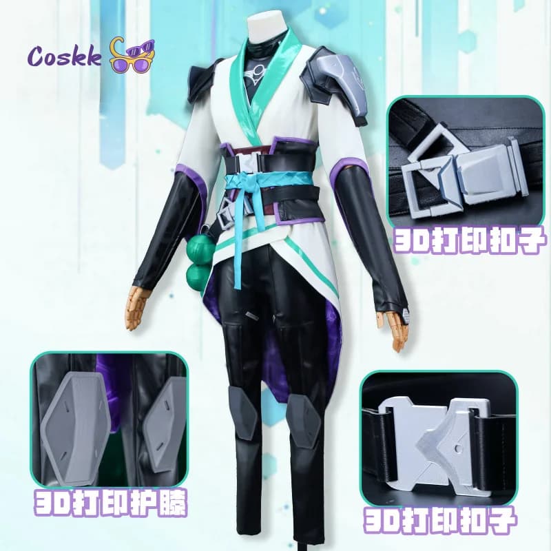 Gioco Valorant Sage Costume Cosplay Uniforme Carnevale di Halloween Festa di Natale Gioca a vestiti di ruolo Nuovo