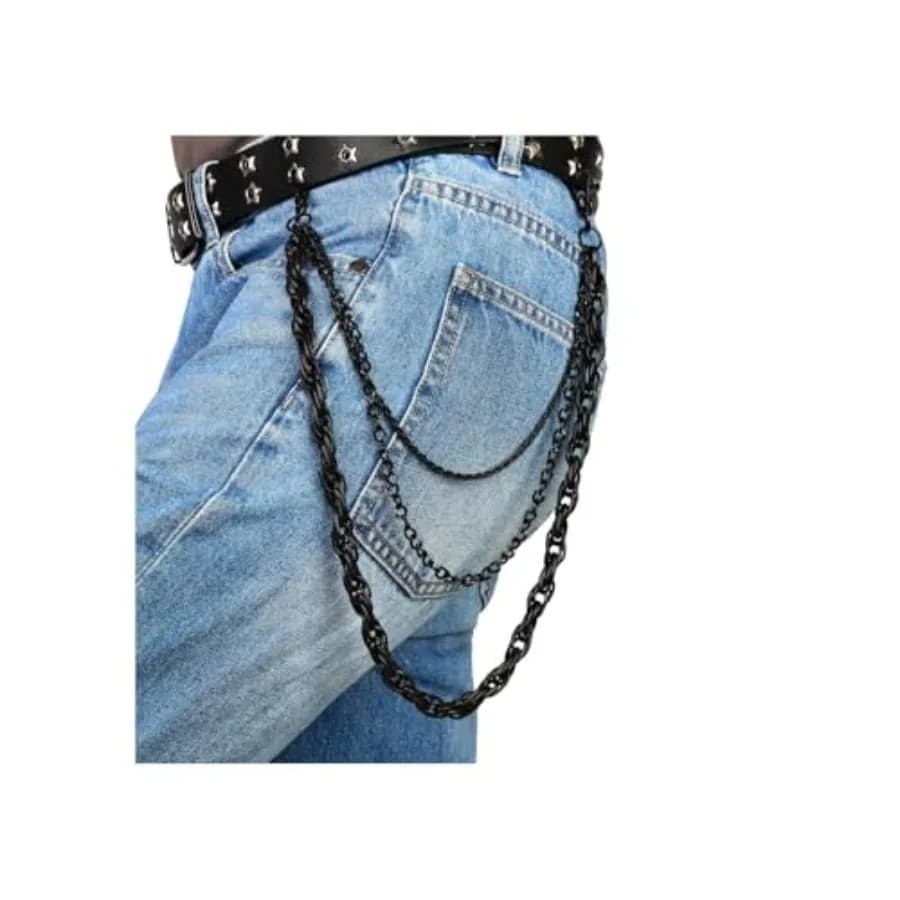 Jeans Chains for Men Hip-hop Emo Biker Cool Chains Belt Unisex Punk Chains for Pants