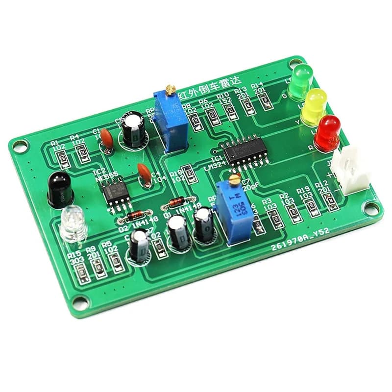 DT98 for Radar Practice Soldering Kit SMD Soldering Practice Board Infrared Reversing for Radar for Arduino DIY EK1950 10Pcs